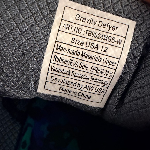 Gravity Defyer G-Defy Ion Women Walking Shoes Grey Black TB9022FBW Size 12 - Picture 9 of 9